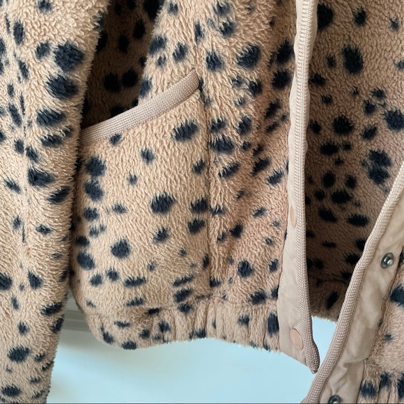 Abercrombie leopard cheetah fleece jacket xs - Picture 3 of 5